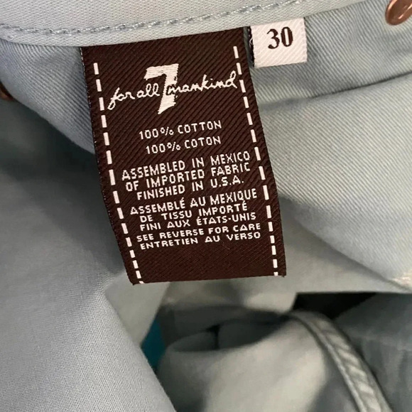 7 for All Mankind, Slimmy Slim Fit Pants, Mint Green, Seafoam - Picture 8 of 9